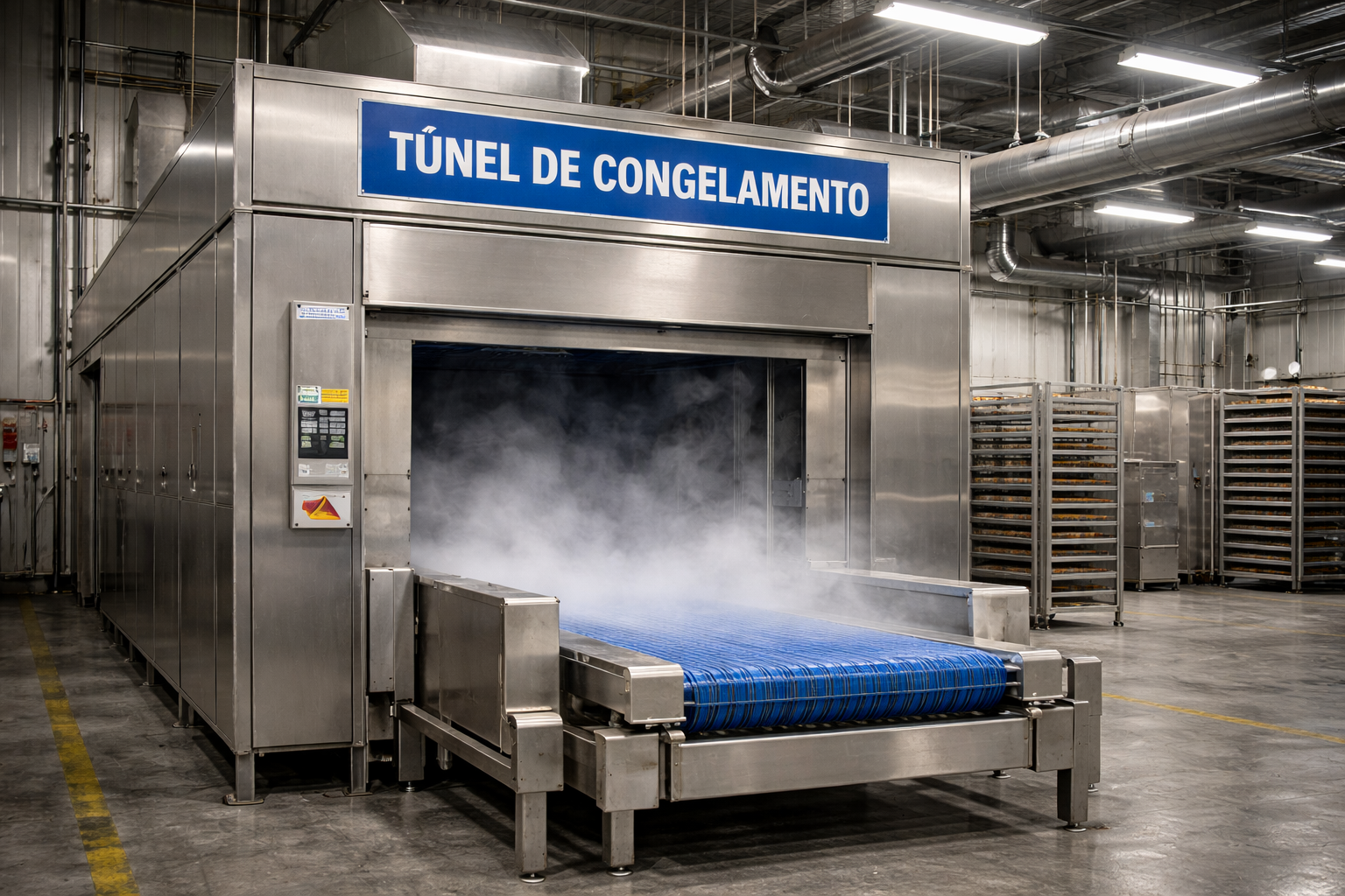 Túnel de congelamento industrial